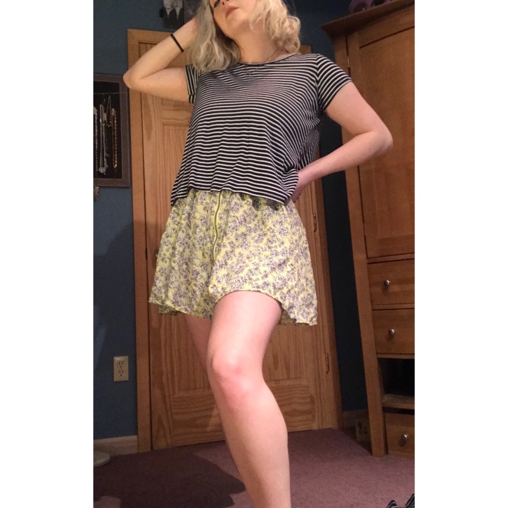 Striped High-Low Tee